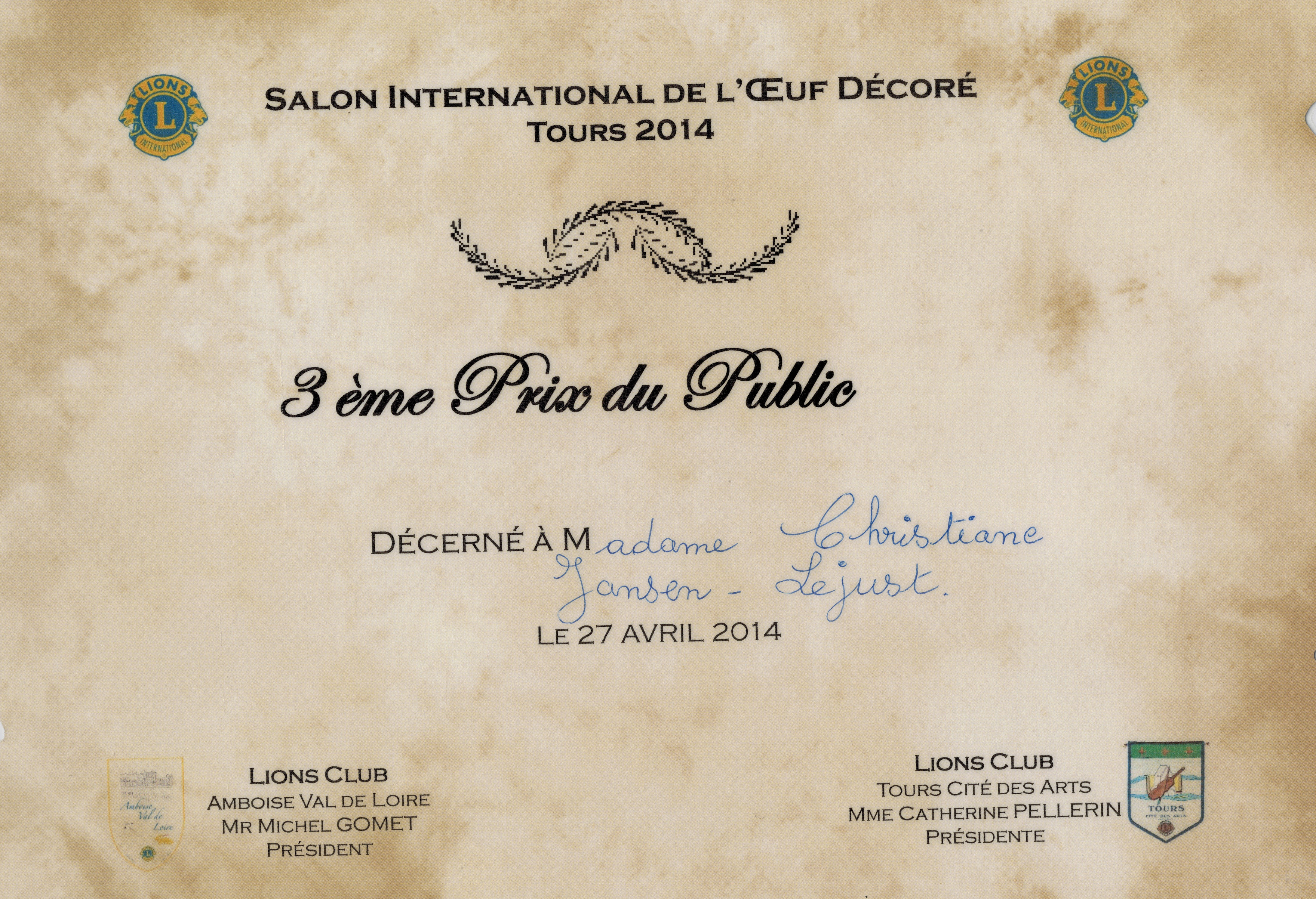 Tours - Publieksprijs